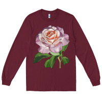 Burgundy belinda's blush rose Long Sleeve Tee - LillyAllenDesigns