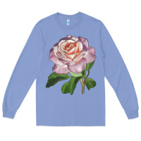Colony Blue belinda's blush rose Long Sleeve Tee - LillyAllenDesigns