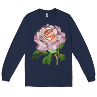 Navy belinda's blush rose Long Sleeve Tee - LillyAllenDesigns