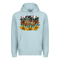 Blue Mist western mini Premium Hoodie - BarkalooDesign