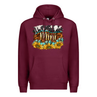 Burgundy western mini Premium Hoodie - BarkalooDesign