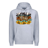Heather Grey western mini Premium Hoodie - BarkalooDesign
