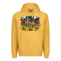 Mustard western mini Premium Hoodie - BarkalooDesign