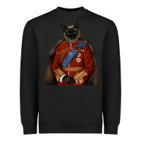 Black Pet Portraits, Custom Pet Portraits, Renaissance Pet Portraits, Custom Heavyweight Sweatshirt - RanaPortraitStore