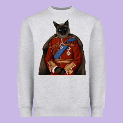 Pet Portraits, Custom Pet Portraits, Renaissance Pet Portraits, Custom Heavyweight Sweatshirt Designed By Ranaportraitstore