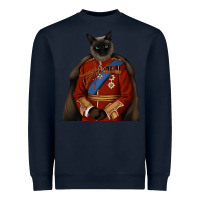Navy Pet Portraits, Custom Pet Portraits, Renaissance Pet Portraits, Custom Heavyweight Sweatshirt - RanaPortraitStore
