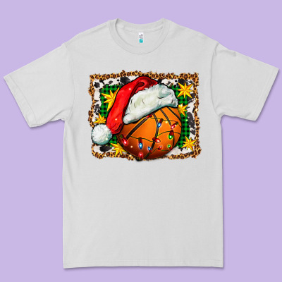 Basketball Christmas Premium Tee Designed By Fadigitalartstudio