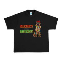 Merry And Bright German Shepherd Urban Heavy Tee | Teevron