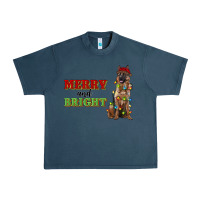 Midnight Navy merry and bright german shepherd Urban Heavy Tee - RanaPortraitStore
