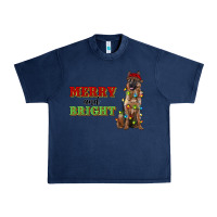 Navy merry and bright german shepherd Urban Heavy Tee - RanaPortraitStore