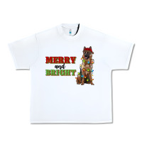 White merry and bright german shepherd Urban Heavy Tee - RanaPortraitStore
