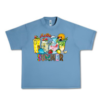 Pebble Blue hello summer drink Urban Heavy Tee - CowhideDigitalArt