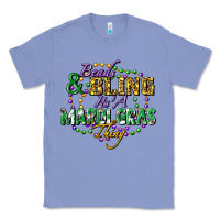 Colony Blue Beads and bling it's' a Mardi Gras thing Classic Tee - FaDigitalArtStudio