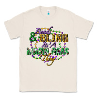 Natural Beads and bling it's' a Mardi Gras thing Classic Tee - FaDigitalArtStudio