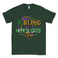 Sports Green Beads and bling it's' a Mardi Gras thing Classic Tee - FaDigitalArtStudio