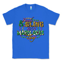 True Royal Beads and bling it's' a Mardi Gras thing Classic Tee - FaDigitalArtStudio