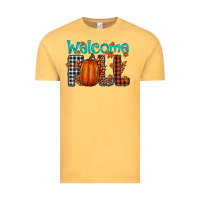 Vintage Mustard Welcome Fall Vintage Tee - CowhideDigitalArt