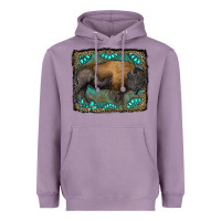 Lavender bison with gemstone background Heavyweight Hoodie - RanaPortraitStore