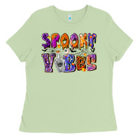 Matcha Spooky Vibes Ladies Tee - CowhideDigitalArt