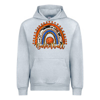 Heather Grey Basketball Rainbow Urban Hoodie - RanaPortraitStore