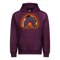 Mauve Wine Basketball Rainbow Urban Hoodie - RanaPortraitStore