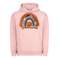 Pigment Salmon Basketball Rainbow Urban Hoodie - RanaPortraitStore