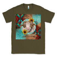Army Green western merino Classic Tee - BarkalooDesign