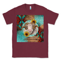 Burgundy western merino Classic Tee - BarkalooDesign