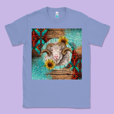 Western Merino Classic Tee Designed By Barkaloodesign
