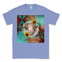 Colony Blue western merino Classic Tee - BarkalooDesign