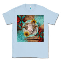 Dusty Blue western merino Classic Tee - BarkalooDesign