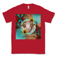 Red western merino Classic Tee - BarkalooDesign
