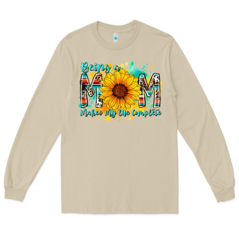 Being A Mom Makes My Life Complete Long Sleeve Tee by RacoonDesign | Teevron