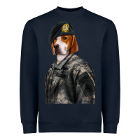 Navy Pet Portraits, Custom Pet Portraits, Renaissance Pet Portraits, Custom Heavyweight Sweatshirt - RanaPortraitStore