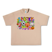Burro Spooky Vibes Ghost Urban Heavy Tee - CowhideDigitalArt