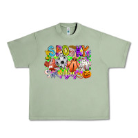 Spooky Vibes Ghost Urban Heavy Tee | Teevron