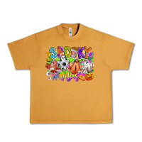 Peanut Butter Spooky Vibes Ghost Urban Heavy Tee - CowhideDigitalArt