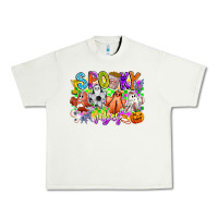 Pistachio Spooky Vibes Ghost Urban Heavy Tee - CowhideDigitalArt