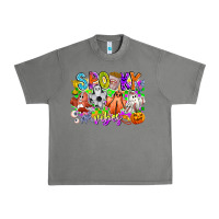 Tornado Spooky Vibes Ghost Urban Heavy Tee - CowhideDigitalArt