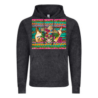 Vintage Black mexican tequila skull roses cactus sombrero Vintage Hoodie - Artiststas