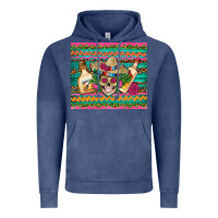 Vintage Denim mexican tequila skull roses cactus sombrero Vintage Hoodie - Artiststas