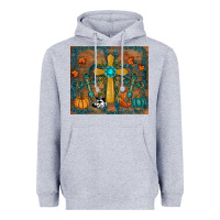 Heather Grey fall cross tumbler Heavyweight Hoodie - RanaPortraitStore
