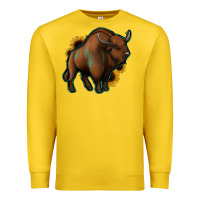Lemon Western  Bison Premium Sweatshirt - Jasminsmagicworld