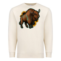 Sandshell Western  Bison Premium Sweatshirt - Jasminsmagicworld