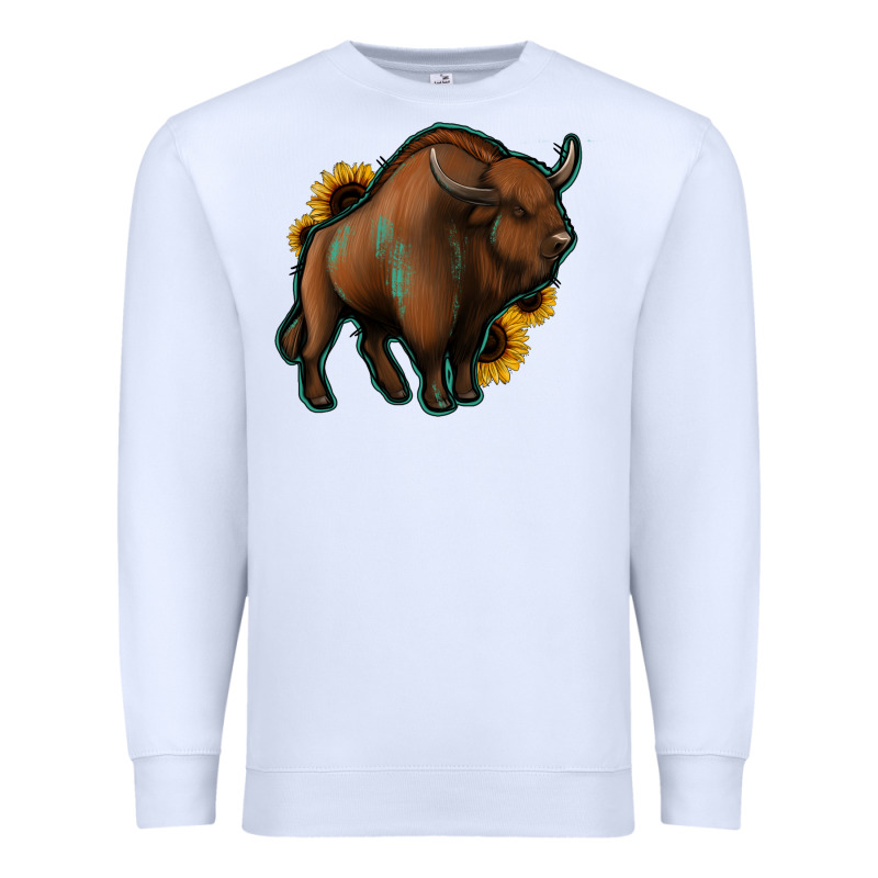 Western  Bison Premium Sweatshirt by Jasminsmagicworld | Teevron