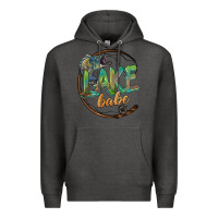 Charcoal Heather lake babe Premium Hoodie - BarkalooDesign