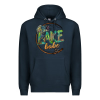 Navy lake babe Premium Hoodie - BarkalooDesign