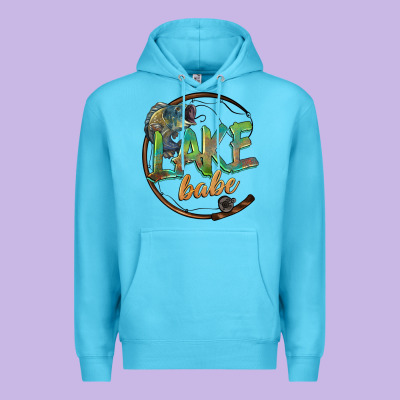 Lake Babe Premium Hoodie Designed By Barkaloodesign