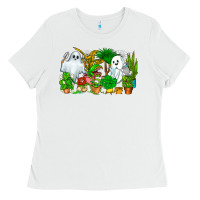 White Spooky Plants Ladies Tee - CowhideDigitalArt