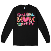 Black best mom ever Long Sleeve Tee - RacoonDesign